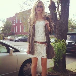 $190 White Battenburgh Lace AF Leigh Dress